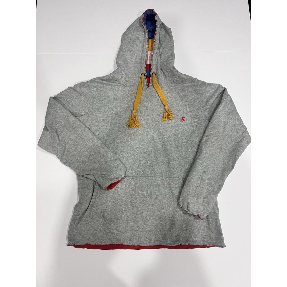 Médium Light‎ Gray Hoodie With Bunny Logo. Reversible Gorpcore Tom Joule Racer